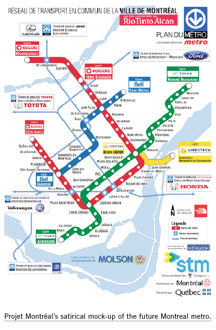 a Montreal metro line,
