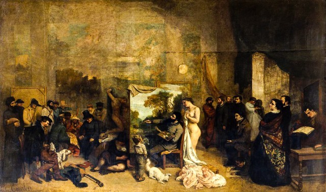 Gustave Courbet's "The Painter's Studio."