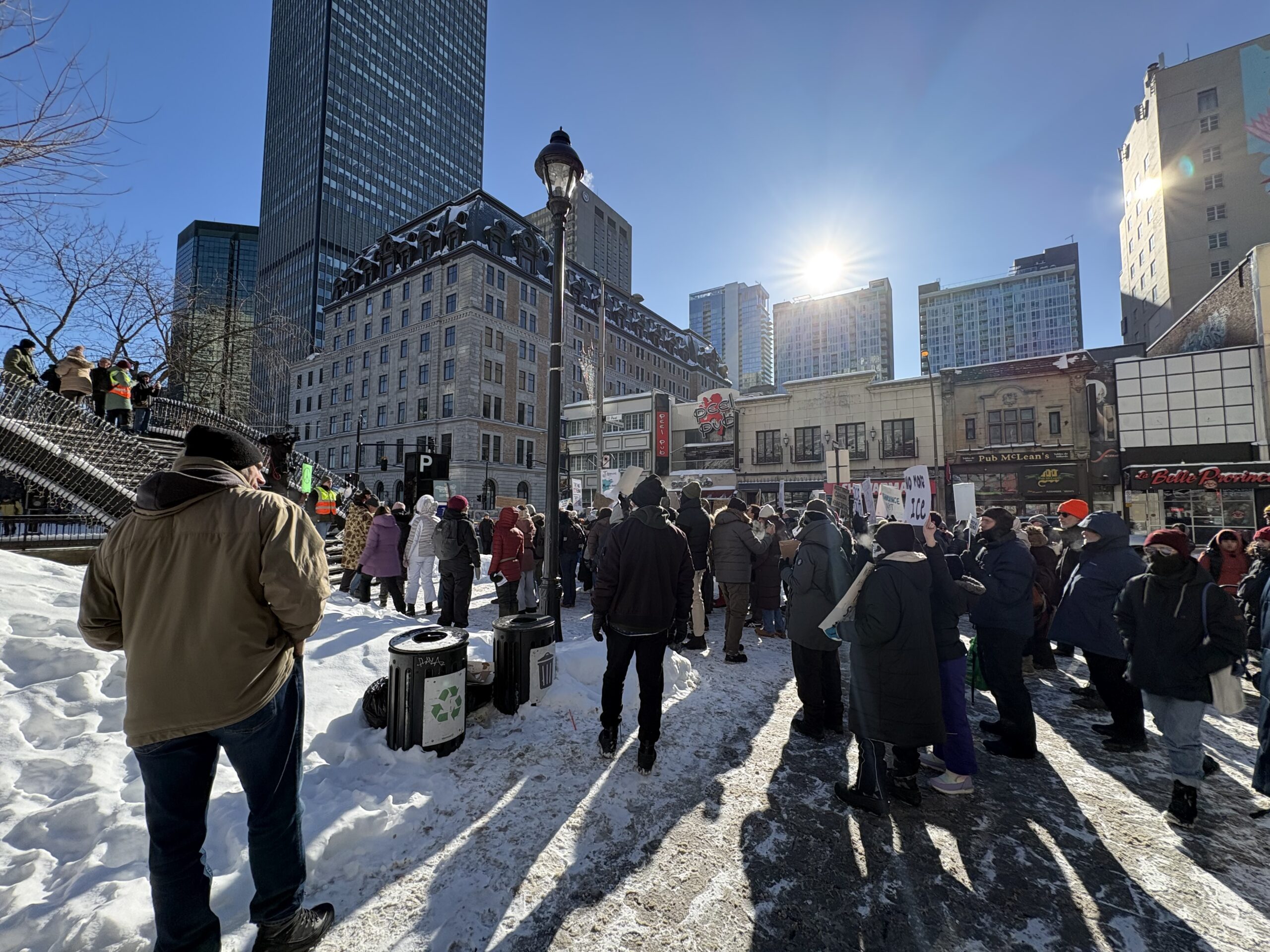 McGill Students Rally Against ICE 